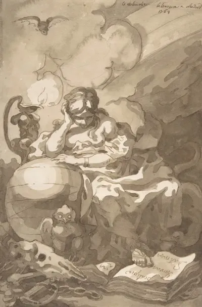 Allegorical Figure Of Melancholy