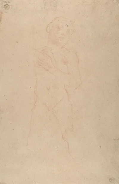 Allegorical Figure Of Purity With A Unicorn And Putto