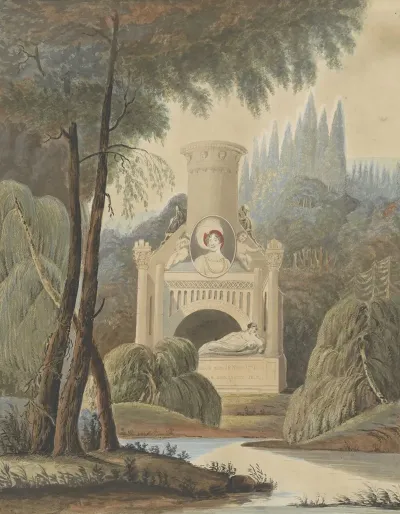 Allegorical Grave Monument For Louise Princess Of Orange Nassau