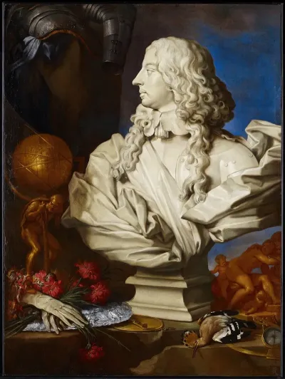 Allegorical Still Life With Berninis Bust Of Francis I Deste