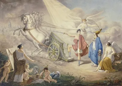 Allegorie Auf Die Confederation Rhenane Oder Besser Auf Das Lager Von Boulogne Und Die Beabsichtigte Invasion In England