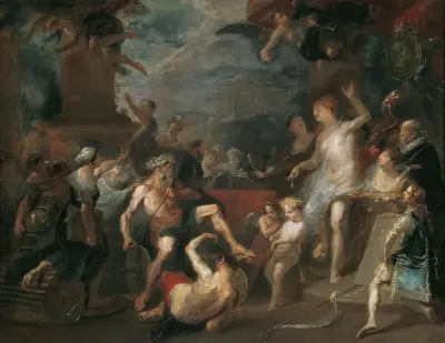 Allegorie Auf Eine Preisverteilung An Der Wiener Akademie Unter Wenzel Anton Furst Von Kaunitz Rietberg