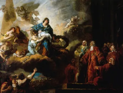 Allegorie De La Naissance Du Dauphin Le 22 Octobre 1781