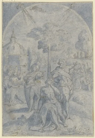 Allegorie Eine Art Christlicher Herkules Auf Dem Scheideweg