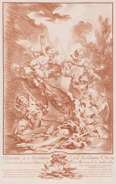 Allegorie Pour La Commemoration Dun Mariage