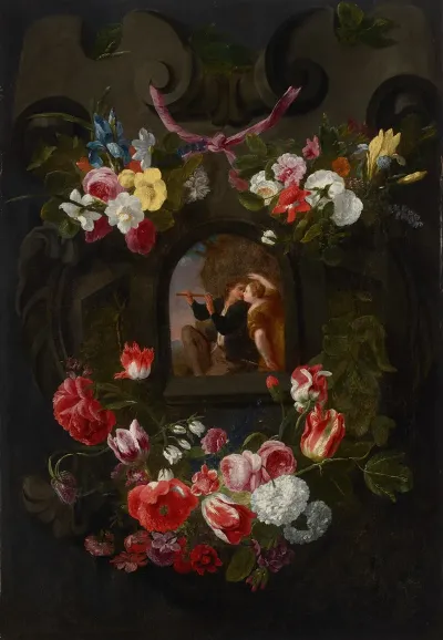 Allegories Of The Four Seasons Surrounded By Garlands Of Seasonal Flowers And Fruits 2