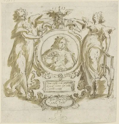 Allegorisches Titelblattp Deur Liefde Ende Neersticheijt