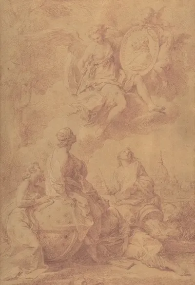Allegory In Honor Of Pope Benedict Xiv