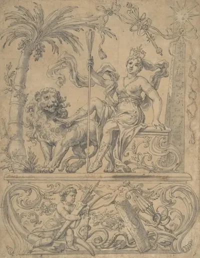 Allegory Of Africa From The Four Continents