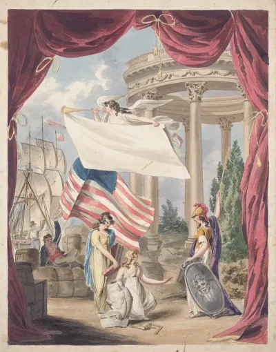 Allegory Of America As The Youngest Nation