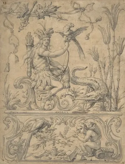Allegory Of America From The Four Continents 2
