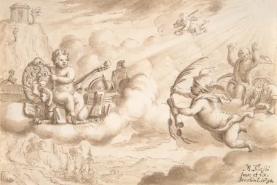 Allegory Of Art And Knowledge With The Coat Of Arms Of Hans Wilpert Zoller