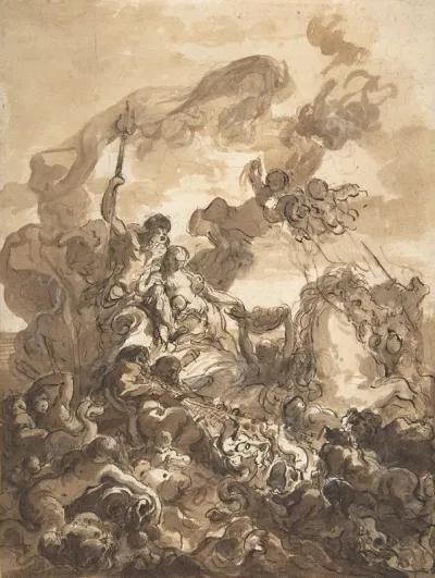 Allegory Of Fishery Neptune And Amphitrite