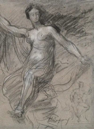 Allegory Of France La France Sous Les Traits Dune Nymph Study For France Enlightening The World And Protecting Agriculture And Science