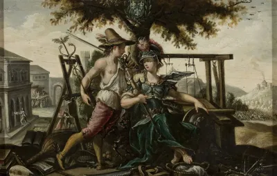 Allegory Of France With Athena And Hermes