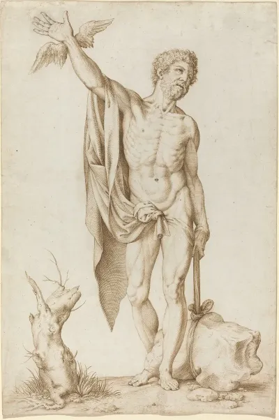 Allegory Of Poverty Hindering Wit