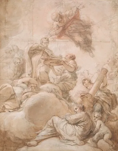 Allegory Of The Elevation Of Cardinal Deacon Oddone Colonna To The Papal Chair As Pope Martin V