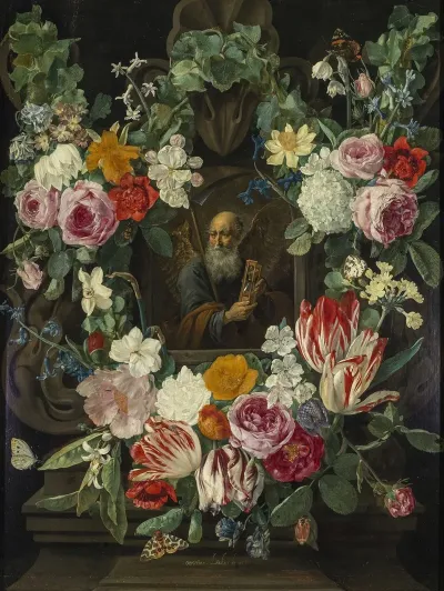 Allegory Of Time In The Wreath Of Flowers