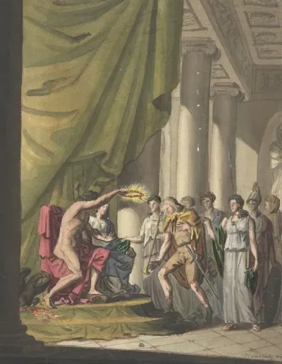 Allegory Of Victory Soldier Being Crowned By Laurels