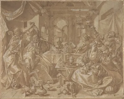 Allegory Of Wealth Lust And Stupidity