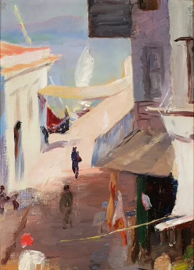 Alleyway In The Port By The Harbour From The Journey To Constantinople