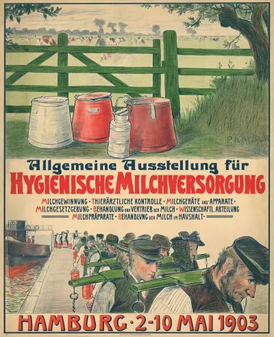 Allgemeine Ausstellung Fur Hygienische Milchversorgung Hamburg 2 10 Mai 1903