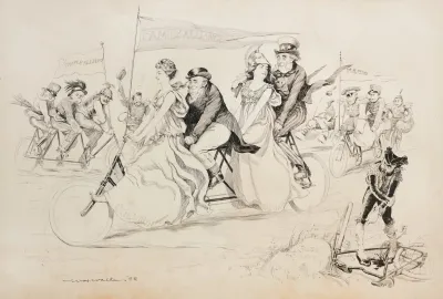 Alliances Represented By Multi Person Bikes