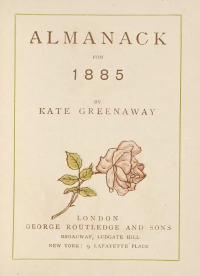 Almanack For 1885 Title