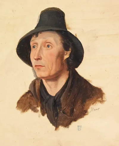 Almbauer Mit Filzhut