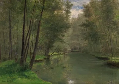 Along The River Epte In Gasny