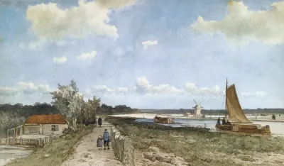 Along The Trekvliet Near The Geestbrug Voorburg