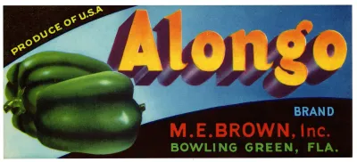 Alongo Brand Produce Label