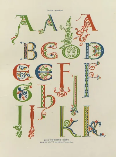Alphabets Numerals And Devices Of The Middle Ages Pl 04