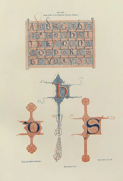 Alphabets Numerals And Devices Of The Middle Ages Pl 08