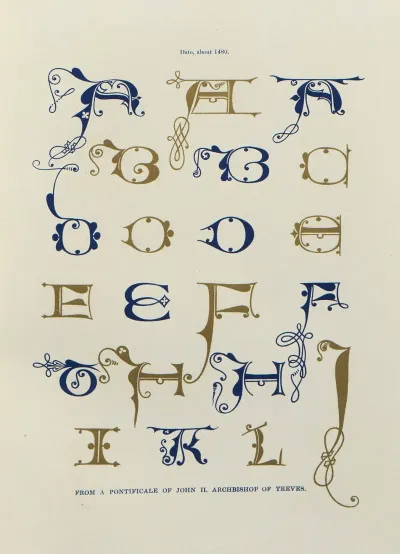 Alphabets Numerals And Devices Of The Middle Ages Pl 22