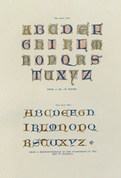 Alphabets Numerals And Devices Of The Middle Ages Pl 24
