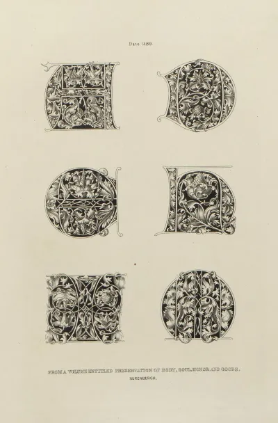 Alphabets Numerals And Devices Of The Middle Ages Pl 26