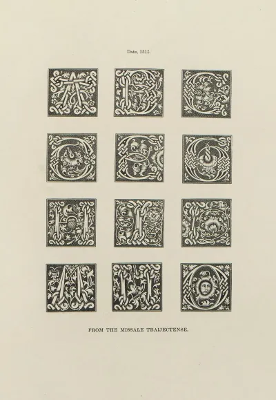 Alphabets Numerals And Devices Of The Middle Ages Pl 36