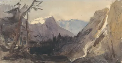 Alpine Landscape Possibly The Matterhorn