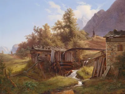 Alte Muhle Im Thale Bei Berchtesgaden
