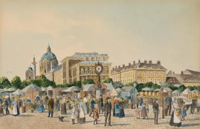 Alter Naschmarkt Und Karlskirche
