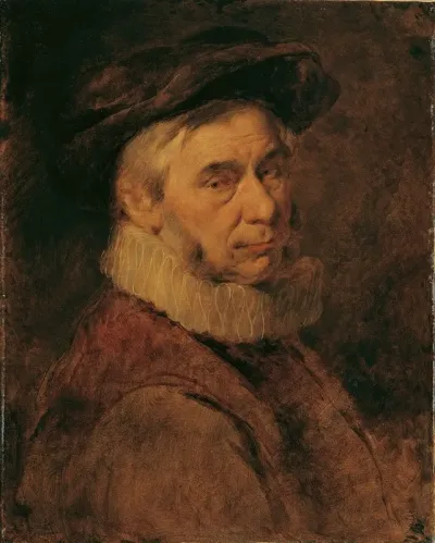Alterer Mann Mit Halskrause Und Bart 2