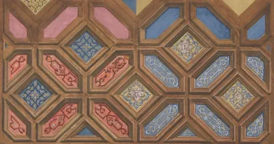 Alternate Designs For The Decoration Of A Coffered Ceiling