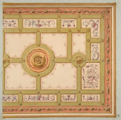 Alternative Designs For The Painted Decoration Of A Ceiling
