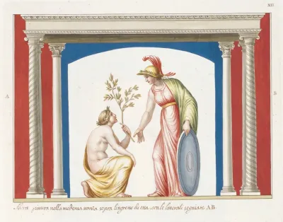 Altra Pittura Nella Medema Stanza Sopra Lingresso Di Essa Con Le Laterali Segniate A B