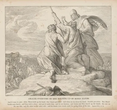 Amalek Overcome By The Holding Up Of Moses Hands