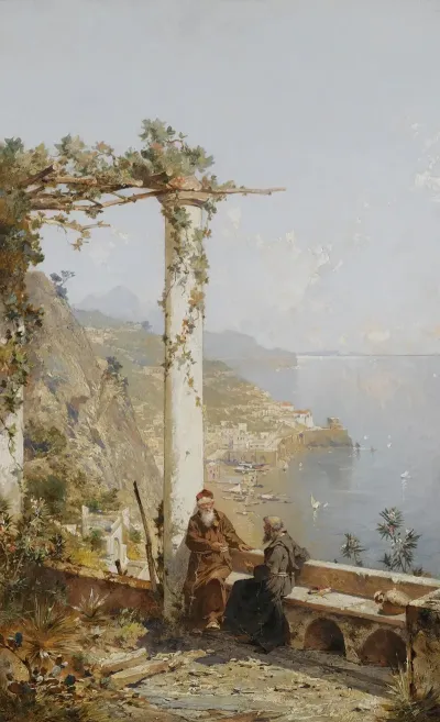 Amalfi Above The Bay Of Naples