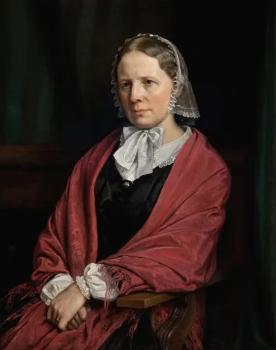 Amalie Elisabeth Freund F Von Wurden Billedhuggeren H E Freunds Hustru