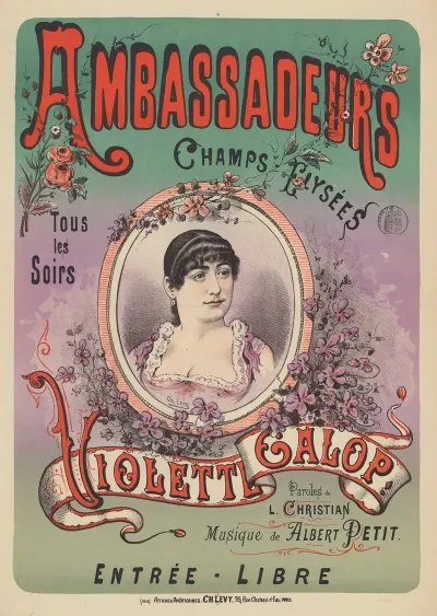 Ambassadeurs Champs Elysees Tous Les Soirs Violette Galop