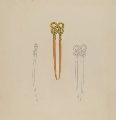 Amber Hairpin